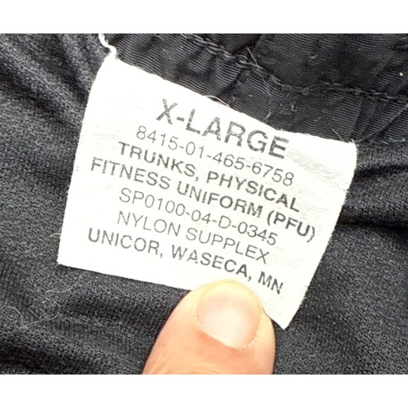 US Army X-LRG APFU Physical Training Relaxed Fit Exercise Shorts Black Used - Picture 4 of 6